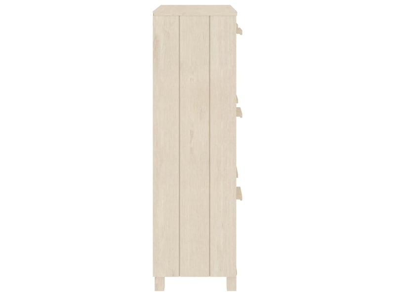  Meuble à chaussure, armoire à chaussures hamar marron miel 59,5x35x117cm pin massif  - Conforama E