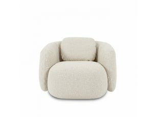 Fauteuil luna ecrue 3 places