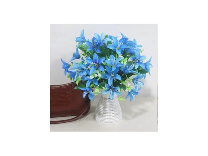  Fleur artificielle facile d'entretien, surface lisse, composition florale en soie synthétiquerose  - Conforama C
