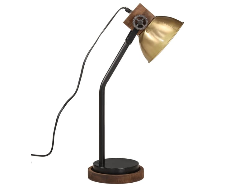  Lampe de bureau 25 w laiton antique 18x18x60 cm e27  - Conforama D