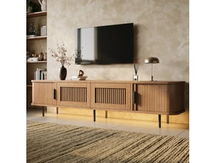 Meuble tv coloris naturel 180 cm <strong>WISHDOR</strong> <strong></strong>