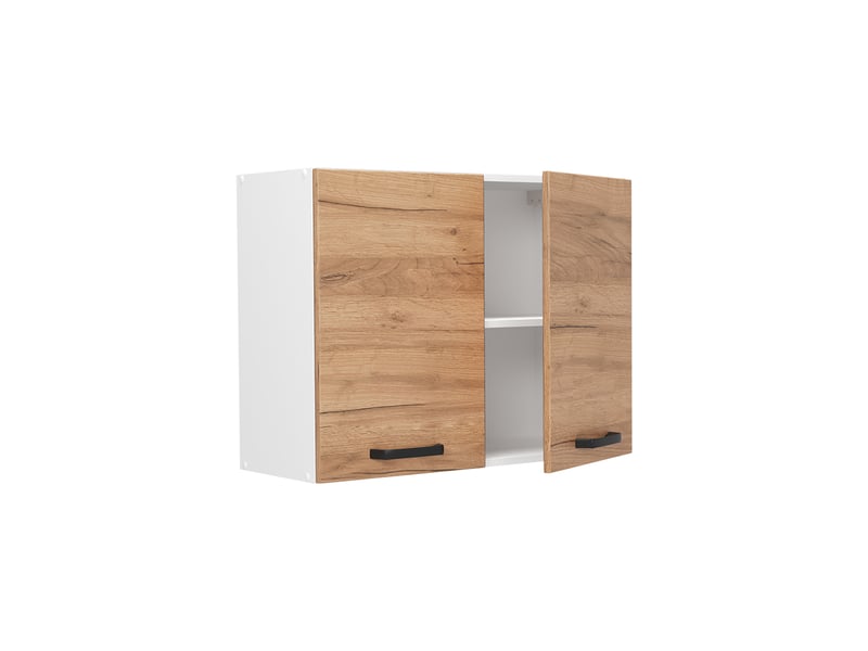  Vicco armoire en verre, chêne doréblanc, 80cm  - Conforama C