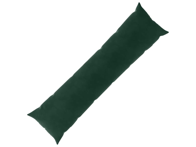  Coussin avec oreiller, coussin décoratifs heerlen vert foncé 40 x 145 cm velours cf50979  - Conforama A