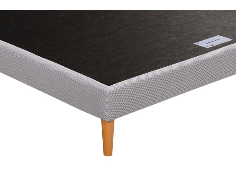 Sommier decor 2x90x200 à lattes + 8 pieds bois  - Conforama C