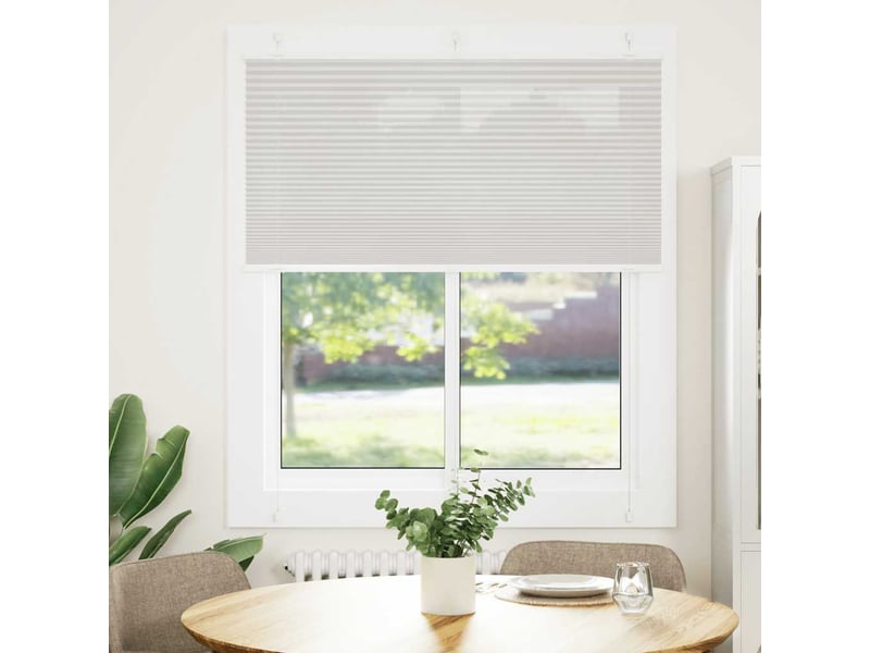 Store plissé, store de fenêtre gris clair 115x100cm largeur du tissu 114,4cm cf46877 - Conforama A