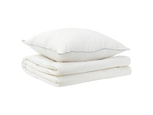Ensemble de couette et d'oreiller 2 pcs - duvet 155x200 cm été 140 gsm