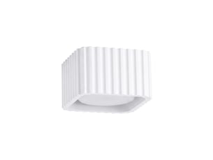 Plafonnier riff 1 blanc gx53 aluminium moderne 6x10x10cm