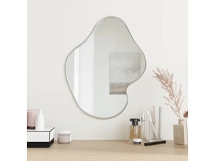 Miroir  à fixer coloris gris <strong></strong>  <strong></strong> - 50 cm x 40 cm