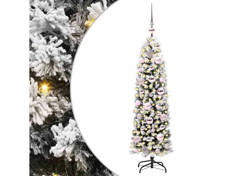 Sapin de noël artificiel, arbre de noël vert 120 cm pvc et acier et plastique shl7261  - Conforama A