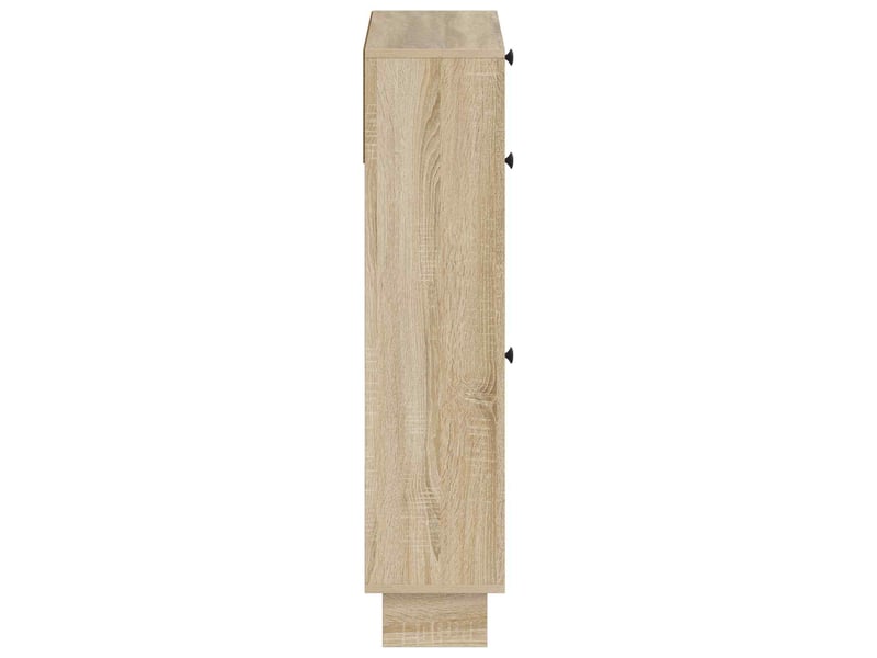  Meuble à chaussures, armoire à chaussures ede 78x24x103 cm bois d'ingénierie shl9974  - Conforama E