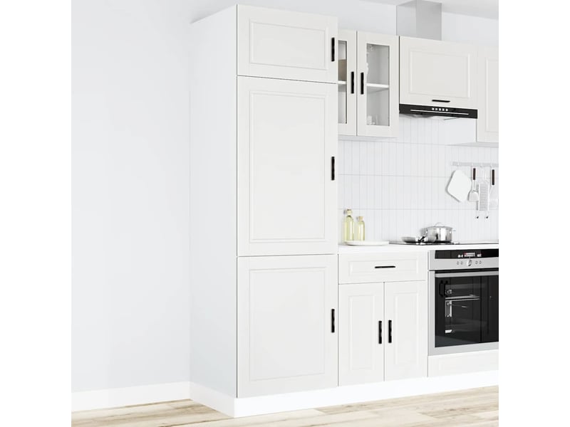 Meuble de rangement, armoire de cuisine porto blanc bois d'ingénierie - Conforama B