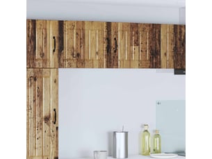 Meuble mural de cuisine, armoire de cuisine bois ancien 50x31x40cm shl134