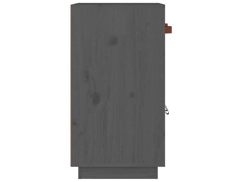  Buffet - bahut - meuble de rangement gris 65,5x40x75 cm bois massif de pin  - Conforama E