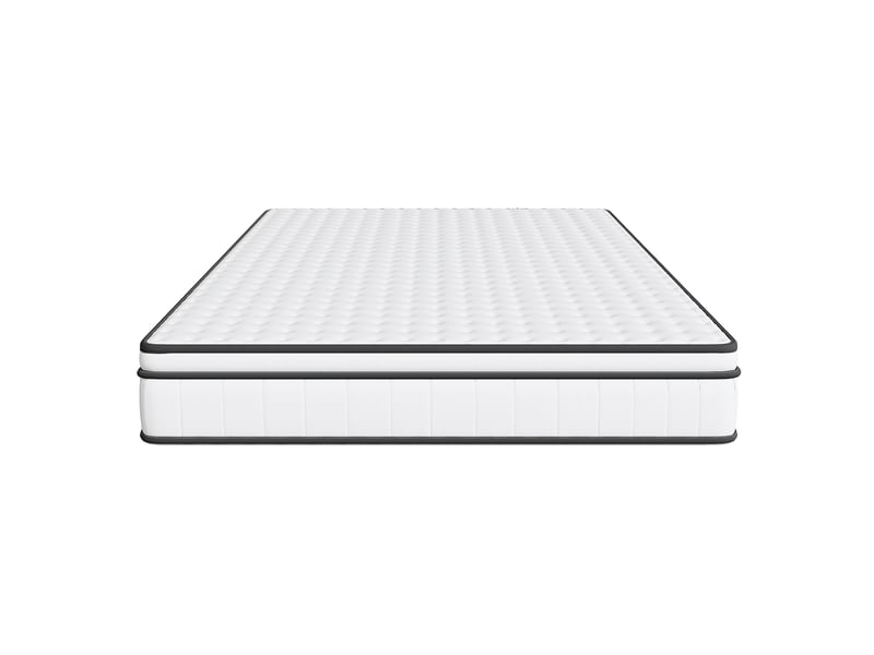  Matelas ressorts ensachés 140x200x25cm - matelas 2 personnes 7 zones, confort ergonomique h2 et indépendance de couchage - blanc  - Conforama A
