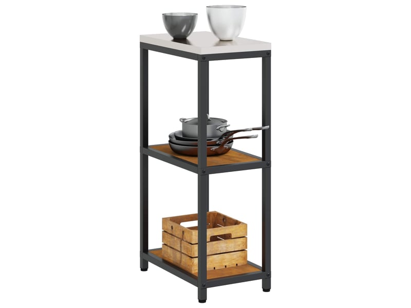 Étagère de cuisine, étagère de rangement hattem rouillé 30x50x92cm acier - Conforama C
