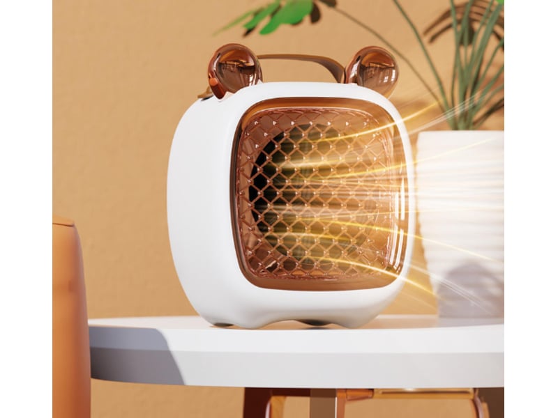  Chauffage portable, 500-1000w, chauffage rapide, avec poignée et fonction d'arrêt automatique (noir - réf. Szpb859403jjzj  - Conforama E