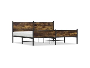 Lit 2 places 200x200 cm    coloris marron