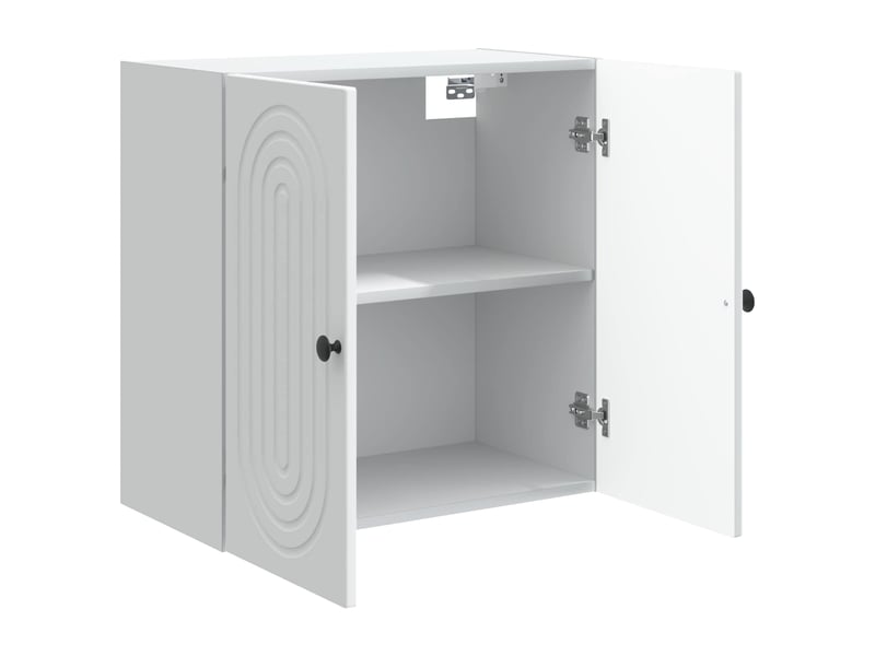  Armoire murale salon, meuble de rangement blanc 59 x 31 x 60 cm bois d'ingénierie shl1509  - Conforama C