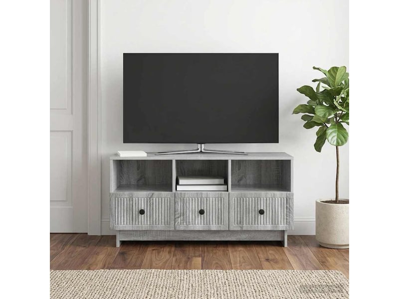  Meuble tv - banc tv - meuble de rangement sonoma gris 102 x 34,5 x 50 cm bois d'ingénierie  - Conforama B