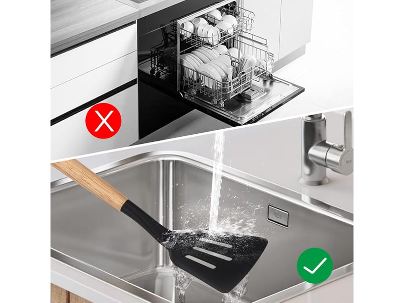  Ensemble d'ustensiles de cuisine en silicone 33 pièces – sans bpa, noir  - Conforama D