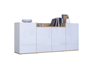 Buffet 4 porte(s) DMORA Swink - 160 cm coloris blanc