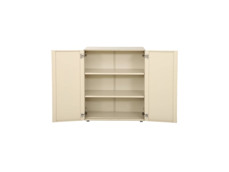  Commode armoire métal 2 portes beige - tribeca  - Conforama E