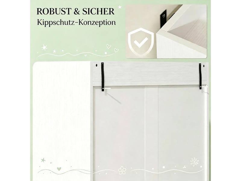  Meuble à chaussures 2 portes abattantes blanc 70 x 30 x 120 cm  - Conforama E