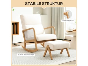 Fauteuil fixe <strong></strong> Coton / Polyester beige