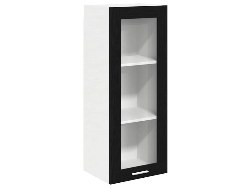  Meuble de rangement, armoire suspendue chêne noir 40x31x100cm bois d'ingénierie shl8150  - Conforama A