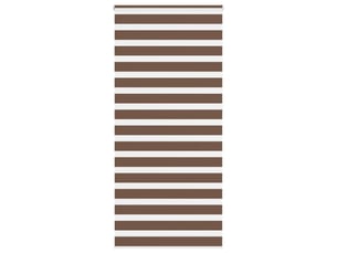 Store zèbre, store de fenêtre marron 95x230 cm largeur du tissu 90,9 cm polyester cf48746