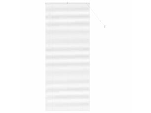 Store vénitien, store de fenêtre blanc 220 x 85 cm 25 mm aluminium cf47798
