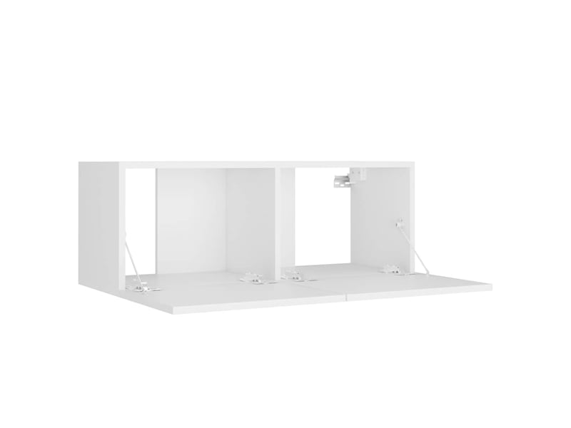  Ensemble de meubles tv - banc tv - meuble de rangement 8 pcs blanc bois d'ingénierie  - Conforama E