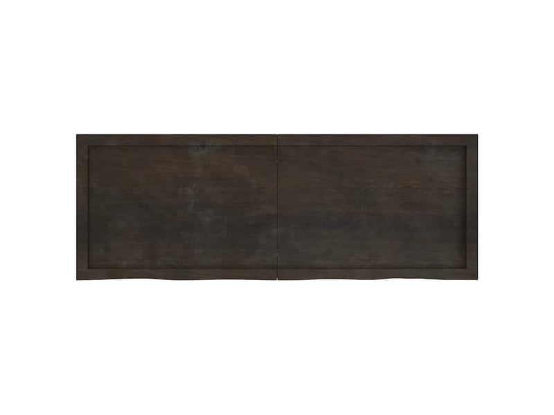  Comptoir de salle de bain, plan de travail marron foncé bois massif traité cf65874  - Conforama C