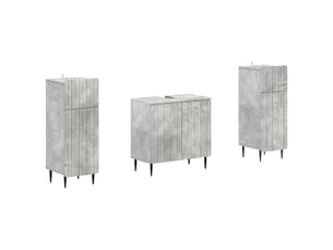 Ensemble de meuble de salle de bain 3 pièces zwolle gris béton cf63547
