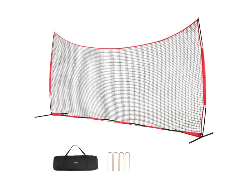 Filet deentrainement de baseball softball 620x314 cm, filet de protection pare-ballons portable avec sac de transport, equipement deentrainement pour receveur crosse, football, hockey, jardin - Conforama A