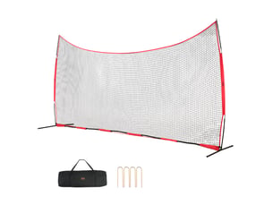 Vevor filet entraînement baseball softball 620x314 cm, portable. Sac transport, pour receveur, football.