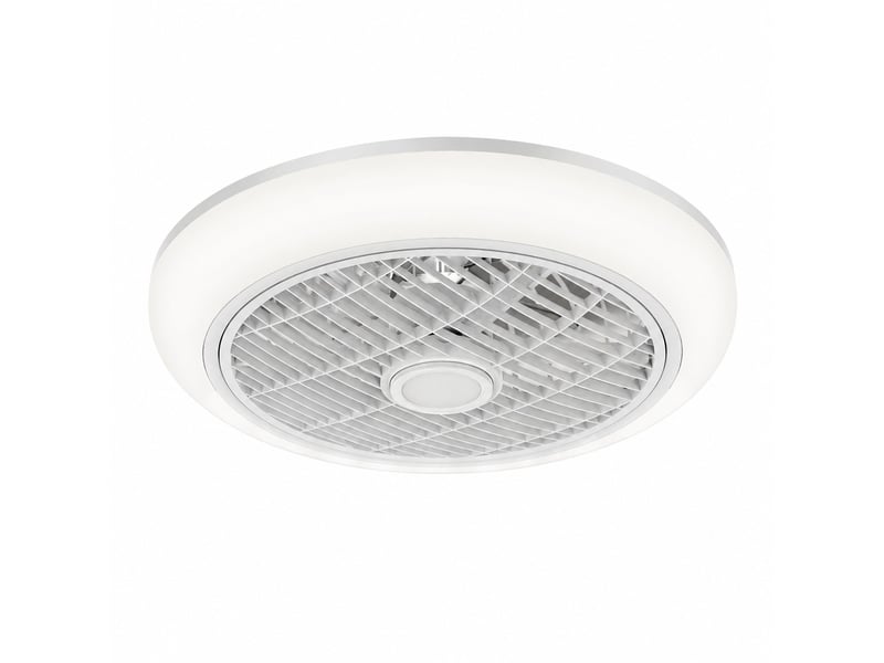 Ventilateur de plafond avec éclairage led et commande à distance, environ 53,3 cm, blanc, variante 1