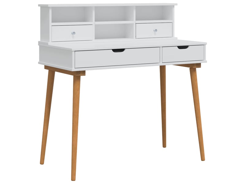  Ensemble de coiffeuse fauske 2 pcs blanc 100x50x103,5 cm  - Conforama A