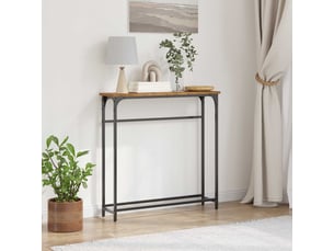 Console 0 tiroir(s)  coloris marron <strong></strong> <strong></strong>