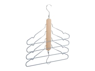 Cintre multiple vertical pratique pour vêtements salon 45 x 40 x 2 cm en bois naturel 13_0009397