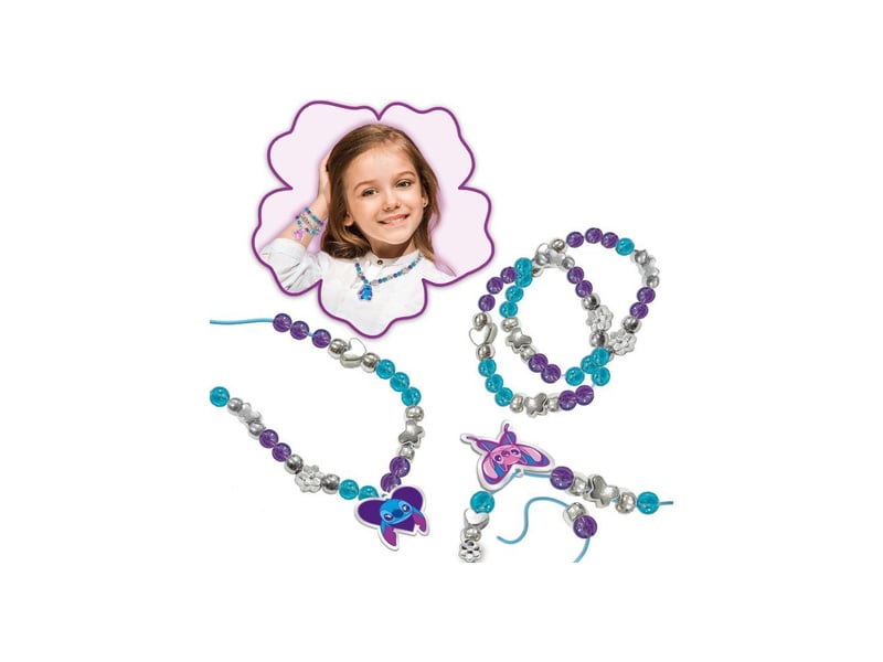  Kit bijoux et breloques pour bracelets et colliers créatifs avec boîte à bijoux miroir perles stitch AAAJK87604 - Conforama D