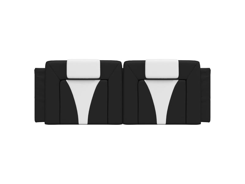  Coussin de tête de lit viana noir et blanc 153 cm similicuir cf55974  - Conforama E