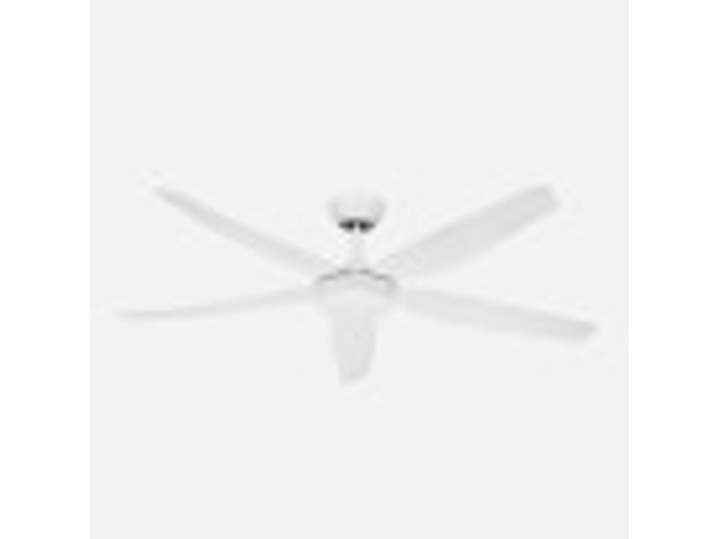  Ventilateur de plafond fabrilamp altea dc blanc 5 pales 142 cm 6 vitesses led 24 w télécommande 262491501 - Conforama B