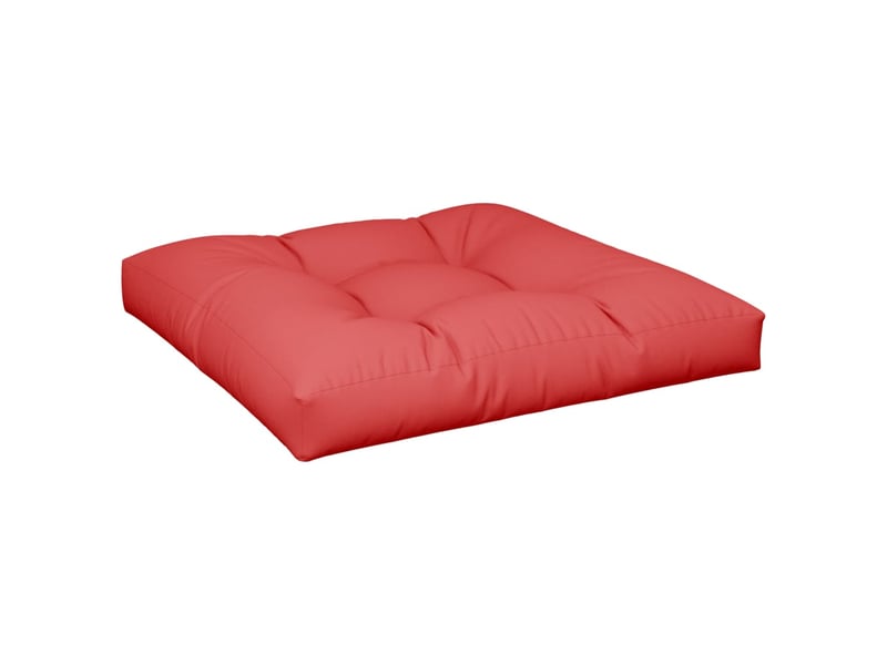 Coussin de palette, coussin de chaise, coussin de canapé rouge 70x70x12 cm tissu cf55444  - Conforama A