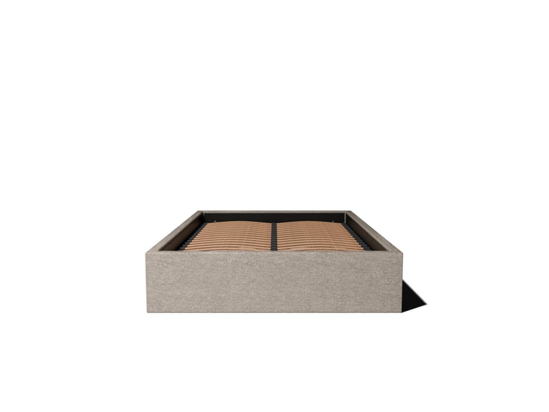  Lit coffre 140x190cm - beige - collection emma - morphea  - Conforama E