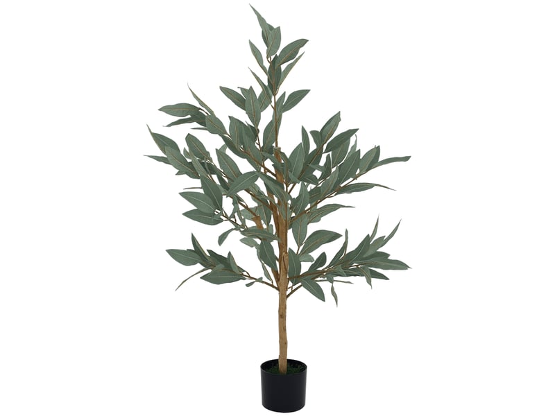 Laurier artificiel vert de 120 cm, idéal pour la décoration de la maison, du bureau, du balcon ou de la chambre. - Conforama A