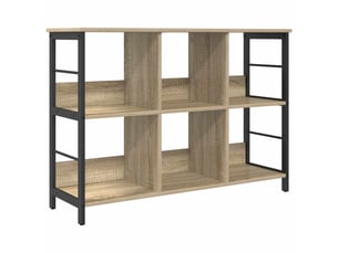 Étagère 6 niveaux, étagère de rangement 102 x 32 x 72,5 cm bois d'ingénierie shl9986