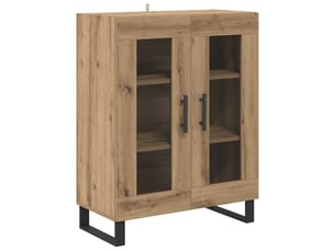 Buffet - bahut - meuble de rangement chêne artisanal 69,5 x 34 x 90 cm bois d'ingénierie