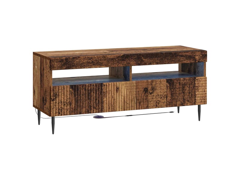 Ensemble de 3 meubles tv led bois ancien bois d'ingénierie shl48575 - Conforama E