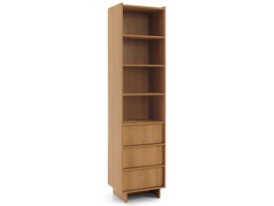Bibliotheque coloris  bois clair 4 étagère(s) <strong>SELSEY</strong> <strong>Yasumi</strong> - 50 cm x 201 cm